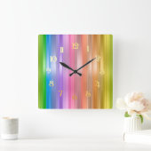 Regenboogstrips Vierkante Klok (Huis)