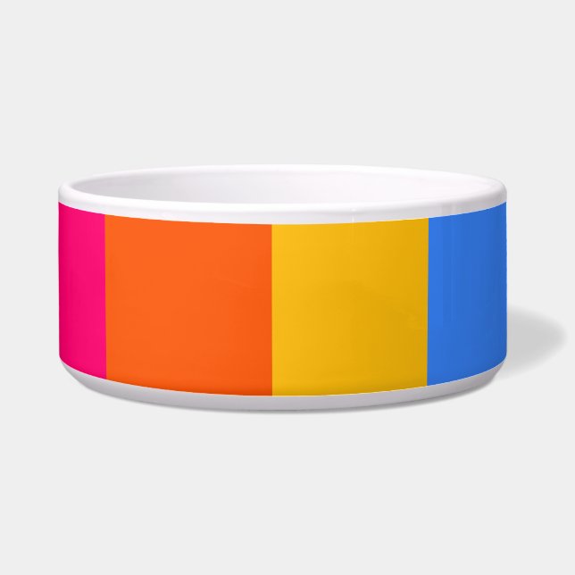 Regenboogstrips Voerbakje (Voorkant)