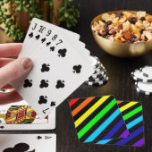 Regenboogstrips voor het afspelen pokerkaarten (Insitu)