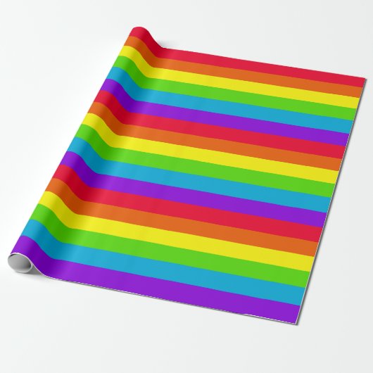 Regenboogstrips voor het ompakken van papier (Uitgerold)