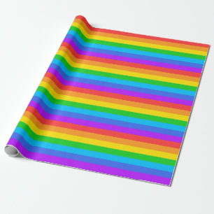 Regenboogstrips voor het ompakken van papier