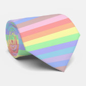 Regenboogstrips voor het Stropdas van pasteelkleur (Opgerold)