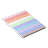 Regenboogstrips voor pasteelkleuren notitieblok (Schuin)