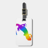 Regenboogstrips voor salamander bagagelabel (Voorkant verticaal)