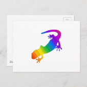 Regenboogstrips voor salamander briefkaart (Voorkant / Achterkant)