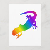Regenboogstrips voor salamander briefkaart (Voorkant)