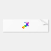 Regenboogstrips voor salamander bumpersticker (Voorkant)