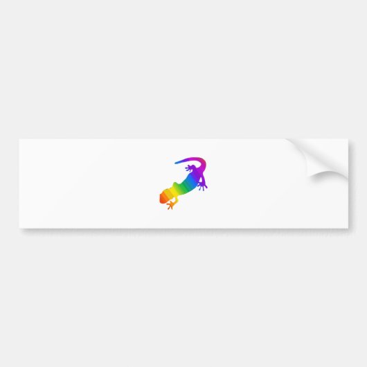 Regenboogstrips voor salamander bumpersticker (Voorkant)