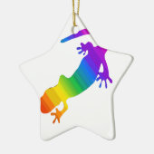 Regenboogstrips voor salamander keramisch ornament (Links)