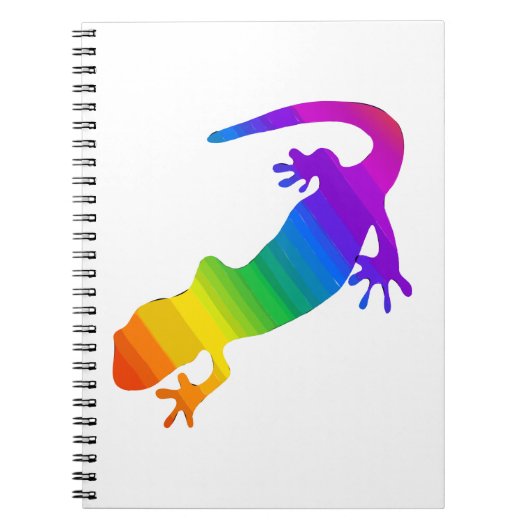 Regenboogstrips voor salamander notitieboek (Voorkant)