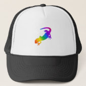 Regenboogstrips voor salamander trucker pet (Voorkant)
