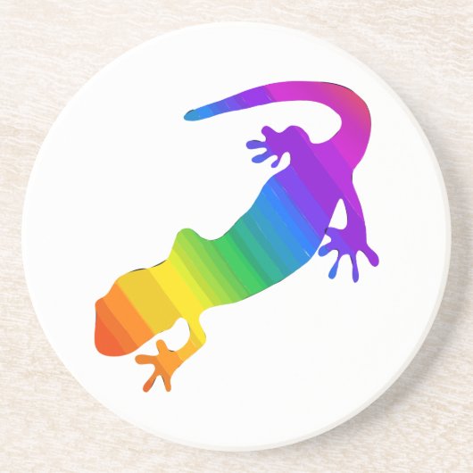 Regenboogstrips voor salamander zandsteen onderzetter (Voorkant)