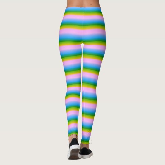 Regenboogstrips voor vloerbedekking leggings (Achterkant)
