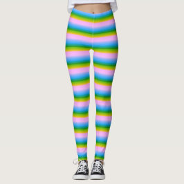 Regenboogstrips voor vloerbedekking leggings