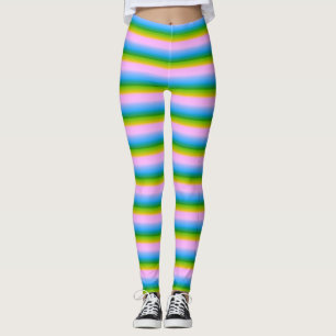 Regenboogstrips voor vloerbedekking leggings
