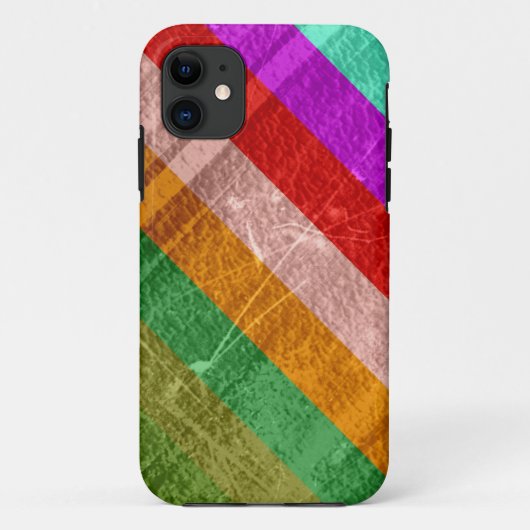 regenboogstrips wandafbeelding 2 Case-Mate iPhone case (Achterkant)