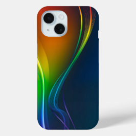 Regenboogstroom Abstract iPhone 15 Case