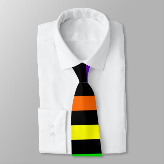 RegenboogStropdas (horizontale strepen) Stropdas (Gebonden)