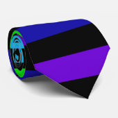 RegenboogStropdas (horizontale strepen) Stropdas (Opgerold)