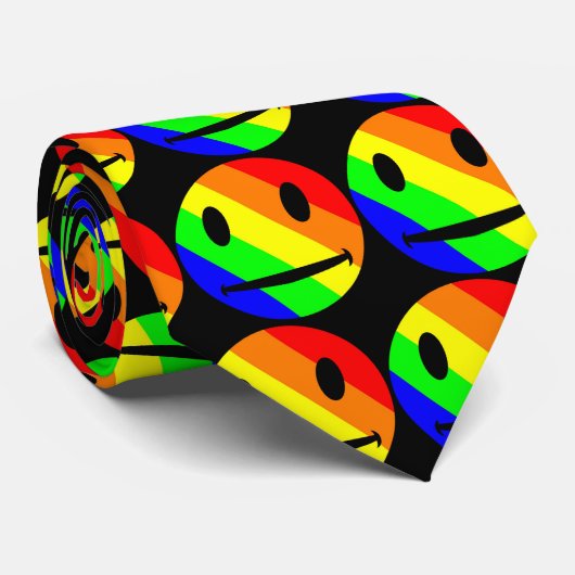 RegenboogStropdas Stropdas (Opgerold)