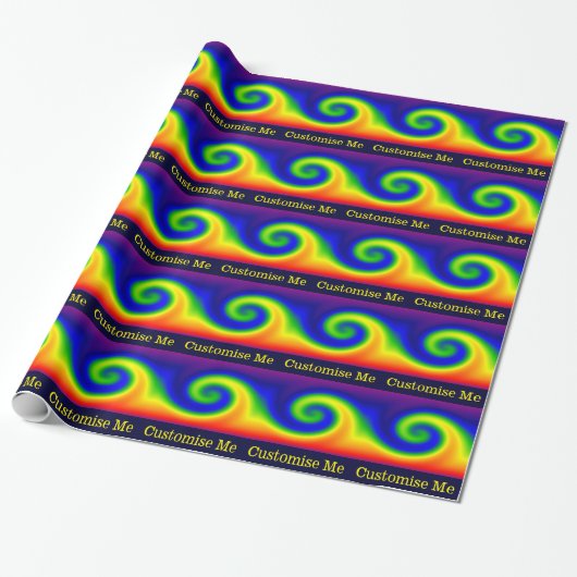 RegenboogSurf Cadeaupapier (Uitgerold)