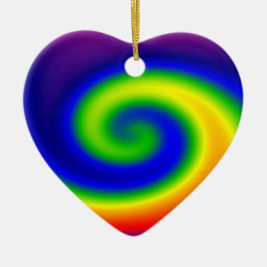 RegenboogSurf Keramisch Ornament (Voorkant)