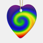 RegenboogSurf Keramisch Ornament (Links)