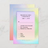 RegenboogSVP met boomkeuzen RSVP Kaartje (Voorkant / Achterkant)