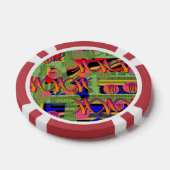 Regenboogsymbolen Poker Chips (Enkel)