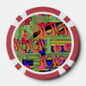 Regenboogsymbolen Poker Chips (Achterkant)