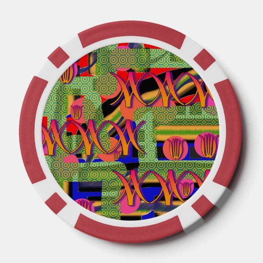 Regenboogsymbolen Poker Chips (Achterkant)