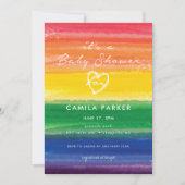 Regenboogtaart in vet kaart (Voorkant)