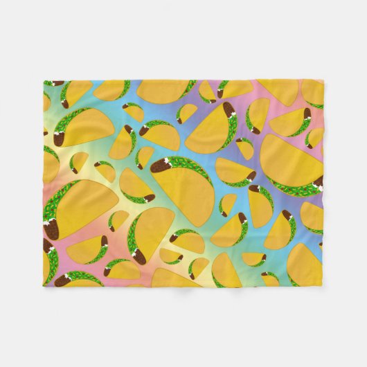 Regenboogtacos Fleece Deken (Voorkant (Horizontaal))