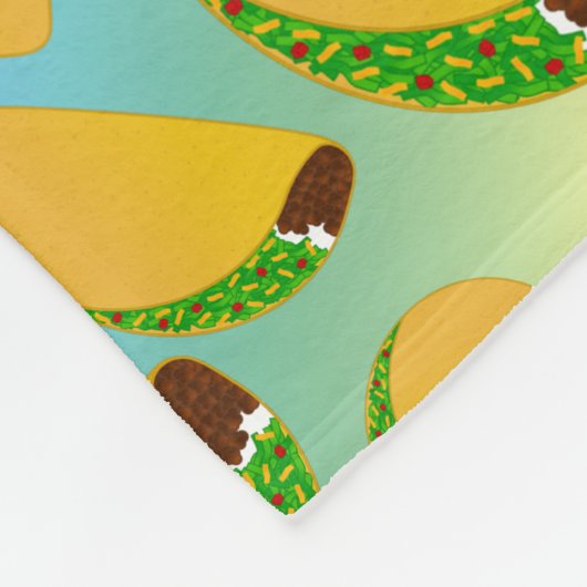 Regenboogtacos Fleece Deken (Hoek)