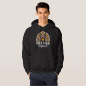 Regenboogteam van de derde klas, derde graadmeter hoodie (Voorkant volledig)