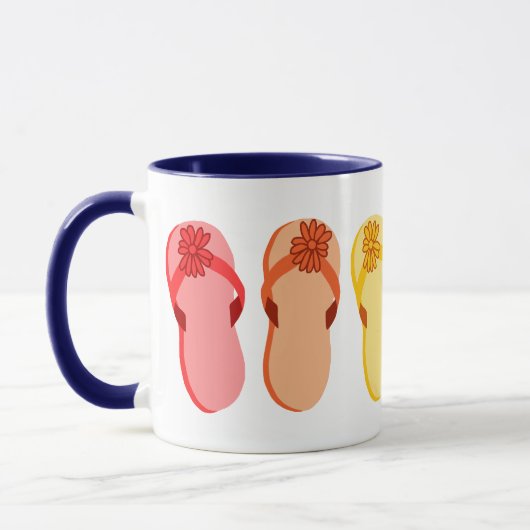 RegenboogTeenslippers Mok (Links)