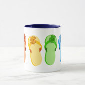 RegenboogTeenslippers Mok (Midden)