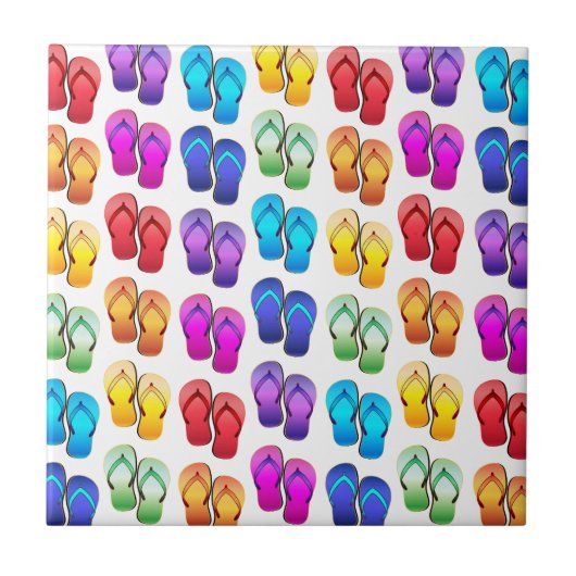 RegenboogTeenslippers Tegeltje (Voorkant)