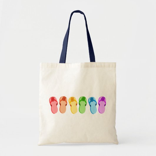 RegenboogTeenslippers Tote Bag (Voorkant)
