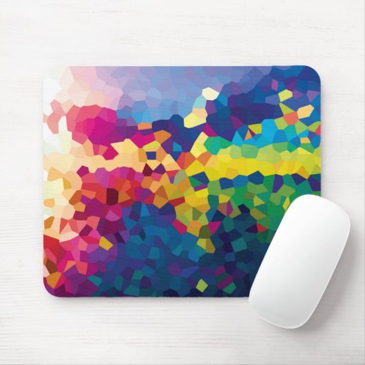 Regenboogtegel Muismat (Met muis)