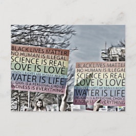 Regenboogteken Briefkaart