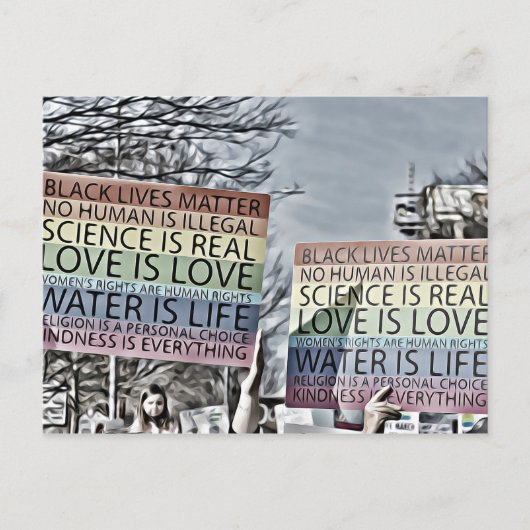 Regenboogteken Briefkaart (Voorkant)