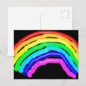 Regenboogtekening Briefkaart (Voorkant / Achterkant)