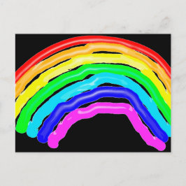 Regenboogtekening Briefkaart