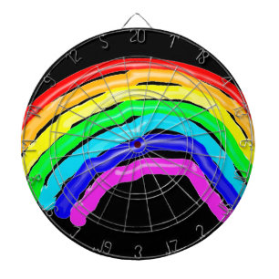 Regenboogtekening Dartbord