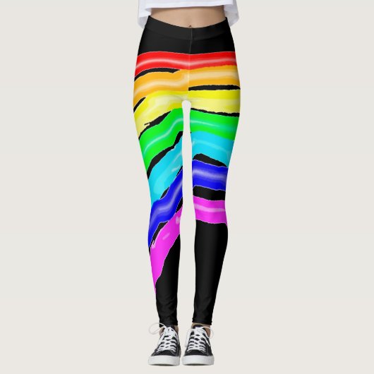 Regenboogtekening Leggings (Voorkant)