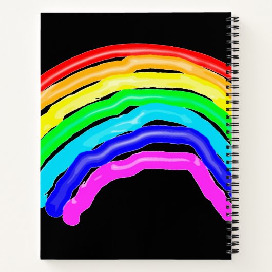 Regenboogtekening Notitieboek (Achterkant)