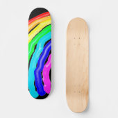 Regenboogtekening Persoonlijk Skateboard (Voorkant)