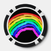 Regenboogtekening Poker Chips (Achterkant)