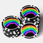 Regenboogtekening Poker Chips (Opstapeling)